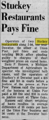 Stuckeys - May 1968 Payout Over Ham Case